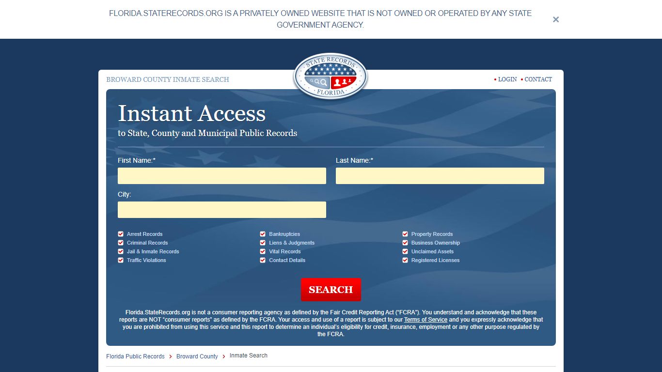Broward County Inmate Search - Florida State Records